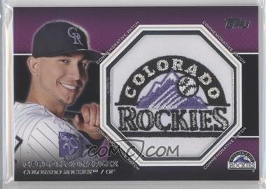 2013 Topps - Manufactured Commemorative Patch #CP-42 - Carlos Gonzalez