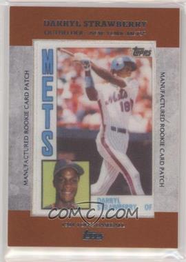 2013 Topps - Manufactured Rookie Card Patch #RCP-17 - Darryl Strawberry