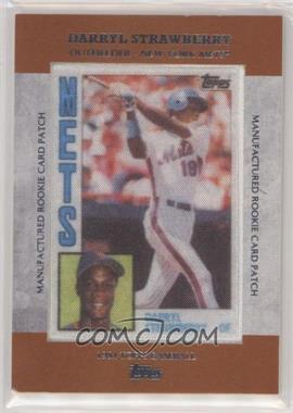 2013 Topps - Manufactured Rookie Card Patch #RCP-17 - Darryl Strawberry