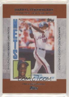 2013 Topps - Manufactured Rookie Card Patch #RCP-17 - Darryl Strawberry