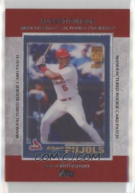 2013 Topps - Manufactured Rookie Card Patch #RCP-22 - Albert Pujols