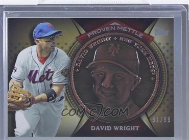 2013 Topps - Proven Mettle Commemorative Coins - Bronze #PMC-DW - David Wright /99