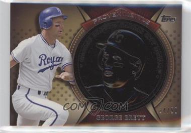 2013 Topps - Proven Mettle Commemorative Coins - Wrought Iron #PMC-GB - George Brett /50