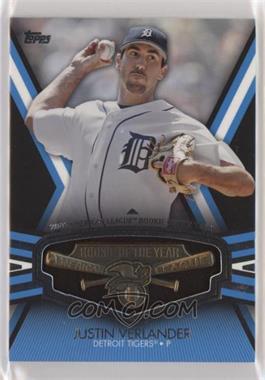 2013 Topps - Rookie of the Year Commemorative Manufactured Trophy #ROY-JV - Justin Verlander