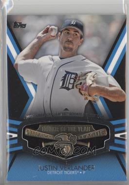 2013 Topps - Rookie of the Year Commemorative Manufactured Trophy #ROY-JV - Justin Verlander