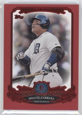 2013 Topps - The Elite - Red #TE-1 - Miguel Cabrera /50