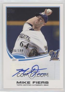 2013 Topps - Wrapper Redemption Autographs #APA-MF - Mike Fiers /100