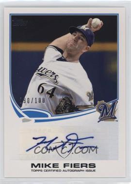 2013 Topps - Wrapper Redemption Autographs #APA-MF - Mike Fiers /100