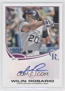 2013 Topps - Wrapper Redemption Autographs #WRA-WR - Wilin Rosario /170