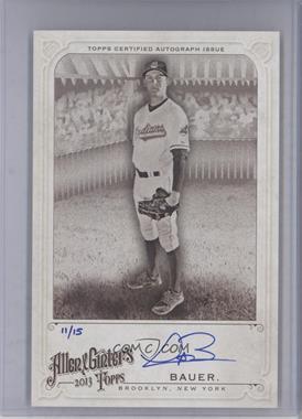 2013 Topps Allen & Ginter's - Box Loader Oversized Autographs #OBLA-TB - Trevor Bauer /15