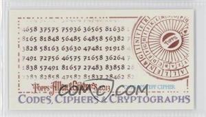 2013 Topps Allen & Ginter's - Codes, Ciphers & Cryptographs Minis #_DACI - D'Agapeyeff Cipher