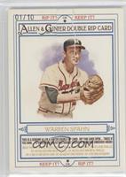 Warren Spahn, Phil Niekro #/10