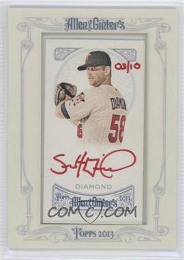 2013 Topps Allen & Ginter's - Framed Mini Autographs - Red Ink #AGA-SD - Scott Diamond /10