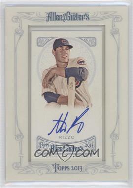 2013 Topps Allen & Ginter's - Framed Mini Autographs #AGA-ARZ - Anthony Rizzo