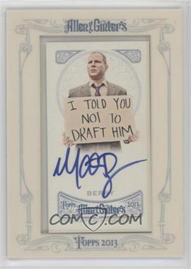 2013 Topps Allen & Ginter's - Framed Mini Autographs #AGA-MBY - Matthew Berry