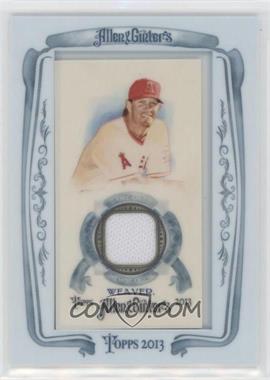 2013 Topps Allen & Ginter's - Framed Mini Relics #AGR-JW - Jered Weaver