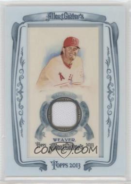 2013 Topps Allen & Ginter's - Framed Mini Relics #AGR-JW - Jered Weaver