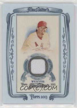 2013 Topps Allen & Ginter's - Framed Mini Relics #AGR-JW - Jered Weaver