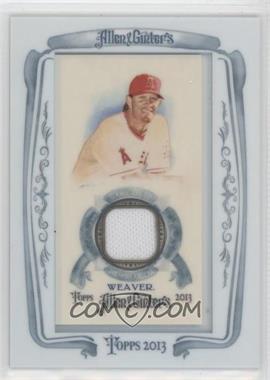 2013 Topps Allen & Ginter's - Framed Mini Relics #AGR-JW - Jered Weaver