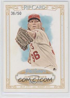 2013 Topps Allen & Ginter's - Rip Cards - Ripped #RIP-33 - Jered Weaver /50