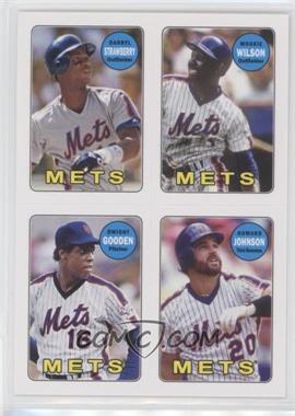 2013 Topps Archives - 1969 4-In-1 Stickers #69S-SWGJ - Darryl Strawberry, Mookie Wilson, Dwight Gooden, Howard Johnson