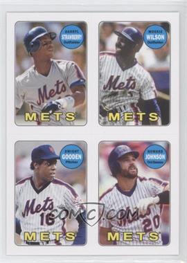 2013 Topps Archives - 1969 4-In-1 Stickers #69S-SWGJ - Darryl Strawberry, Mookie Wilson, Dwight Gooden, Howard Johnson