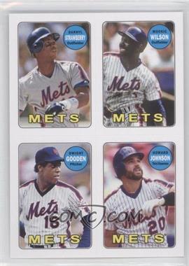 2013 Topps Archives - 1969 4-In-1 Stickers #69S-SWGJ - Darryl Strawberry, Mookie Wilson, Dwight Gooden, Howard Johnson