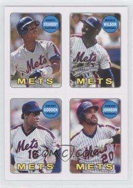 2013 Topps Archives - 1969 4-In-1 Stickers #69S-SWGJ - Darryl Strawberry, Mookie Wilson, Dwight Gooden, Howard Johnson