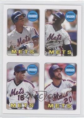 2013 Topps Archives - 1969 4-In-1 Stickers #69S-SWGJ - Darryl Strawberry, Mookie Wilson, Dwight Gooden, Howard Johnson