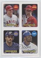 Mike Trout, Bryce Harper, Ryan Braun, Matt Kemp