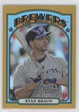 2013 Topps Archives - [Base] - Gold Rainbow #9 - Ryan Braun /199