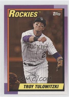 2013 Topps Archives - [Base] - Orange Day Glow #159 - Troy Tulowitzki