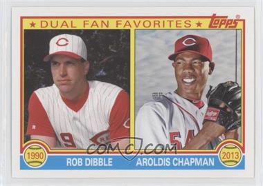 2013 Topps Archives - Dual Fan Favorites #DFF-DC - Rob Dibble, Aroldis Chapman
