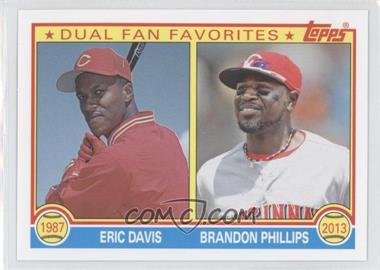 2013 Topps Archives - Dual Fan Favorites #DFF-DP - Eric Davis, Brandon Phillips