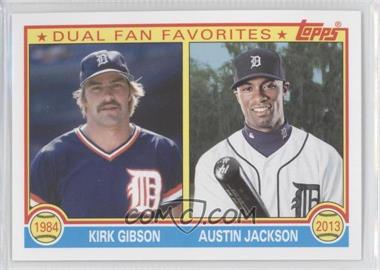 2013 Topps Archives - Dual Fan Favorites #DFF-GJ - Kirk Gibson, Austin Jackson