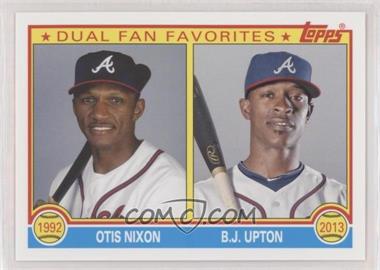 2013 Topps Archives - Dual Fan Favorites #DFF-NU - Otis Nixon, B.J. Upton