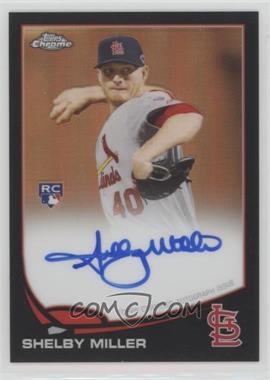 2013 Topps Chrome - [Base] - Black Refractor Rookie Autographs #80 - Shelby Miller /100