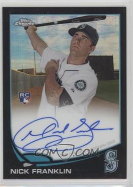 2013 Topps Chrome - [Base] - Black Refractor Rookie Autographs #NF - Nick Franklin /100