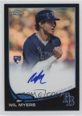 2013 Topps Chrome - [Base] - Black Refractor Rookie Autographs #WM - Wil Myers /100