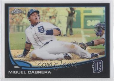 2013 Topps Chrome - [Base] - Black Refractor #100 - Miguel Cabrera /100