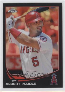 2013 Topps Chrome - [Base] - Black Refractor #136 - Albert Pujols /100