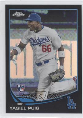 2013 Topps Chrome - [Base] - Black Refractor #138 - Yasiel Puig /100