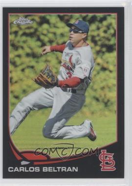 2013 Topps Chrome - [Base] - Black Refractor #211 - Carlos Beltran /100