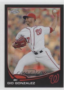 2013 Topps Chrome - [Base] - Black Refractor #213 - Gio Gonzalez /100