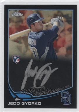 2013 Topps Chrome - [Base] - Black Silver Ink Rookie Autographs #178 - Jedd Gyorko /25