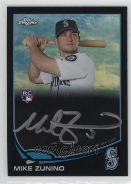 2013 Topps Chrome - [Base] - Black Silver Ink Rookie Autographs #MZ - Mike Zunino /25