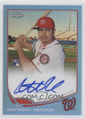 2013 Topps Chrome - [Base] - Blue Refractor Rookie Autographs #128 - Anthony Rendon /199