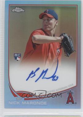 2013 Topps Chrome - [Base] - Blue Refractor Rookie Autographs #24 - Nick Maronde /199