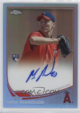 2013 Topps Chrome - [Base] - Blue Refractor Rookie Autographs #24 - Nick Maronde /199