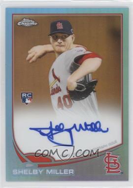 2013 Topps Chrome - [Base] - Blue Refractor Rookie Autographs #80 - Shelby Miller /199